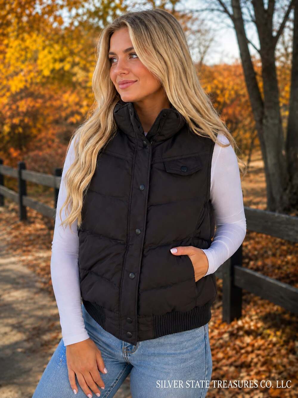 Gap Brown Down Puffer Vest with Neon Yellow Lining Size Small
